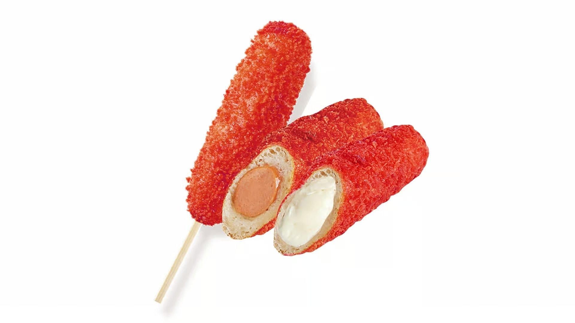 Hot Cheetos Half & Half Hot Dog.