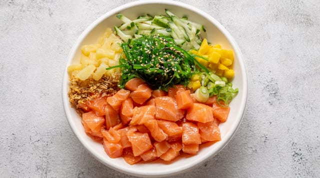 Ponzu Salmon Bowl.